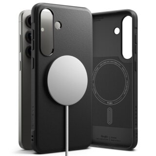 Ringke Onyx Magnetic MagSafe Samsung Galaxy S25+ Plus ütésálló szilikon hátlap tok - fekete
