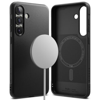 Ringke Onyx Magnetic MagSafe Samsung Galaxy S25+ Plus ütésálló szilikon hátlap tok - fekete