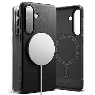 Ringke Onyx Magnetic MagSafe Samsung Galaxy S26 ütésálló szilikon hátlap tok - fekete