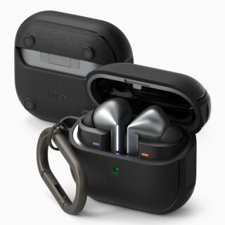 Ringke Onyx Magnetic MagSafe Samsung Galaxy Buds 3 / 3 Pro szilikon tok + karabíner - fekete