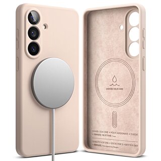 Ringke Silicone Magnetic MagSafe Samsung Galaxy S26+ Plus szilikon hátlap tok - rózsaszín