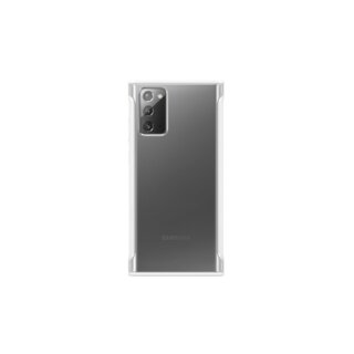 Samsung Galaxy Note 20 ütásálló hátlap tok - átlátszó/fehér
