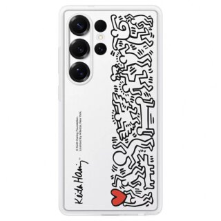 Samsung Flipsuit Samsung Galaxy S25 Ultra kemény hátlap tok - fehér/mintás