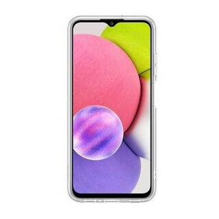 Samsung EF-QA038TT Samsung Galaxy A03s szilikon hátlap tok - átlátszó