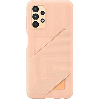 Samsung EF-OA135TP Samsung Galaxy A13 4G szilikon hátlap tok kártyatartóval - rózsaszín