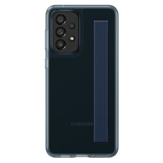 Samsung EF-XA336CB Samsung Galaxy A33 5G szilikon hátlap tok szíjjal - fekete