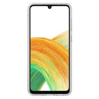 Samsung EF-XA336CT Samsung Galaxy A33 5G szilikon hátlap tok szíjjal - átlátszó