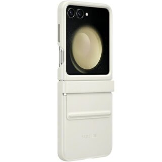 Samsung EF-VF731PBEGWW Samsung Galaxy Z Flip 5 bőr hátlap tok - bézs