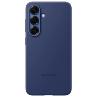 Samsung Silicone Samsung Galaxy S25 szilikon hátlap tok - sötétkék