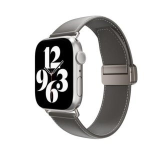 SwitchEasy Classic Apple Watch 46mm / 45mm / 44mm / Ultra 49mm bőr szíj - szürke