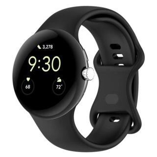 Bizon Watch Silicone Google Pixel Watch 3 45mm szilikon szíj - fekete
