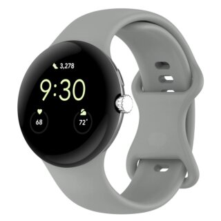 Bizon Watch Silicone Google Pixel Watch 3 / Watch 2 / Watch 1 41mm szilikon szíj - szürke