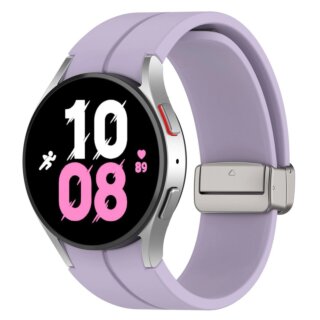 Bizon Watch Silicone Samsung Galaxy Watch FE / 7 / 6 / 6 Classic / 5 / 5 Pro / 4 / 4 Classic szilikon szíj - lila