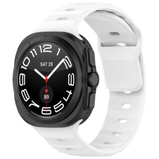Bizon Watch Silicone Samsung Galaxy Watch Ultra 47mm szilikon szíj - fehér