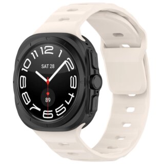 Bizon Watch Silicone Samsung Galaxy Watch Ultra 47mm szilikon szíj - bézs