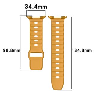 Bizon Watch Silicone Samsung Galaxy Watch Ultra 47mm szilikon szíj - arany