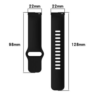 Bizon Watch Silicone Xiaomi Redmi Watch 5 Lite / 5 Active szilikon szíj - fekete