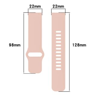 Bizon Watch Silicone Xiaomi Redmi Watch 5 Lite / 5 Active szilikon szíj - rózsaszín