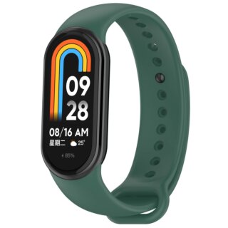 Bizon Watch Silicone Xiaomi Smart Band 9 / 9 NFC / 8 szilikon szíj - zöld