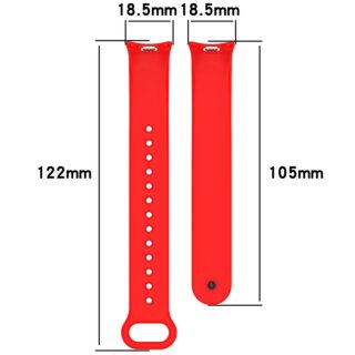 Bizon Watch Silicone Xiaomi Smart Band 9 / 9 NFC / 8 szilikon szíj - piros