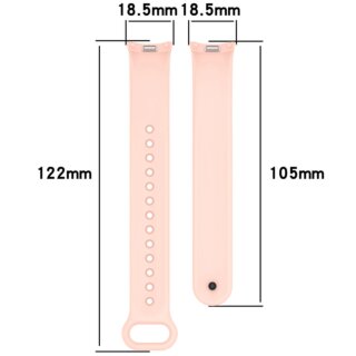 Bizon Watch Silicone Xiaomi Smart Band 9 / 9 NFC / 8 szilikon szíj - rózsaszín