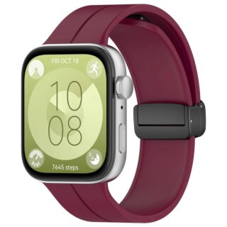 Bizon Watch Silicone L Huawei Watch Fit 4 Pro / Fit 4 / Fit 3 szilikon szíj - piros