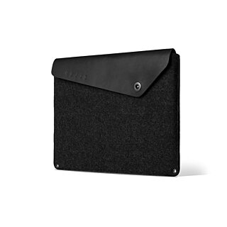 Mujjo Leather Apple MacBook Pro 15” / 16” becsúsztatható tok - fekete