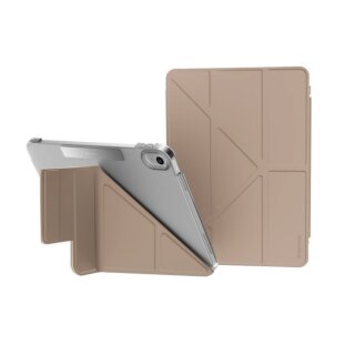 SwitchEasy Origami Nude iPad 11" A16 (2025) / 10,9" (2022) kinyitható kemény tok ceruzatartóval - bézs