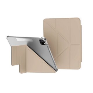 SwitchEasy Origami Nude iPad Pro 11” (2022/2021/2020/2018) / Air 11" M3/M2 (2025/2024) / Air 5 (2022) / Air 4 (2021) 10,9" kinyitható kemény tok - bézs / átlátszó