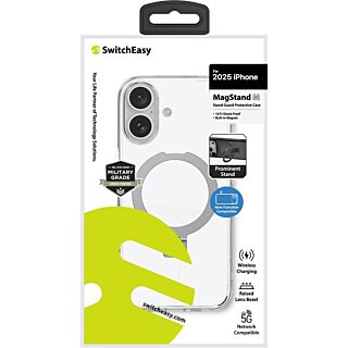 SwitchEasy MagStand MagSafe iPhone 17 kemény hátlap tok kitámasztóval - átlátszó