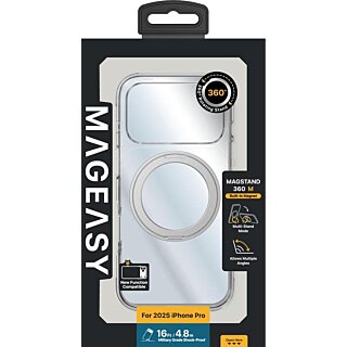 SwitchEasy MagStand MagSafe iPhone 17 Pro kemény hátlap tok kitámasztóval - átlátszó