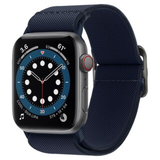 Spigen Fit Lite Apple Watch 46mm / 45mm / 44mm / Ultra 49mm szövet szíj - kék