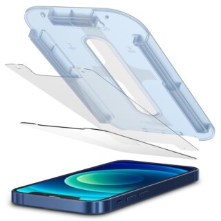 Spigen GLAS.tR EZ Fit iPhone 12 mini kijelzővédő üvegfólia + felhelyező - 2db