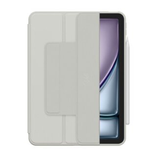 Spigen Air Skin Pro OneTap iPad Air 13" (2024) kinyitható tok ceruzatartóval - szürke