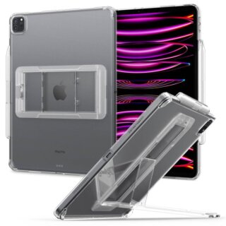 Spigen Airskin Hybrid S iPad Pro 12,9" (2022/2021) szilikon hátlap tok + állvány - átlátszó