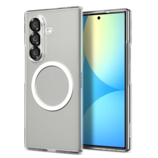 Spigen Airskin MagSafe Samsung Galaxy Z Fold 7 kemény hátlap tok - átlátszó/fehér