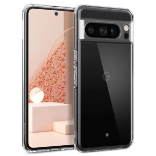 Spigen Caseology Capella Google Pixel 8 Pro kemény hátlap tok kitámasztóval - átlátszó