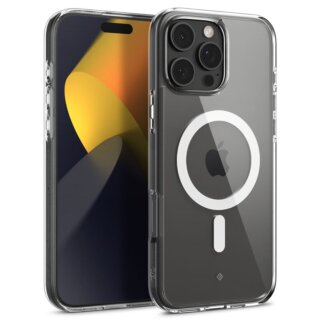 Spigen Caseology Capella MagSafe iPhone 16 Pro Max szilikon hátlap tok - átlátszó