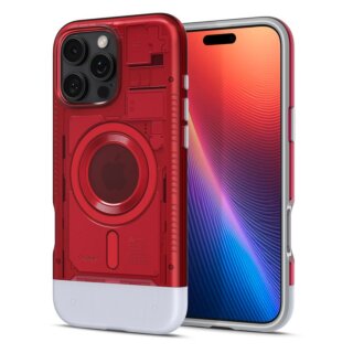 Spigen Classic C1 MagSafe iPhone 16 Pro kemény hátlap tok - piros