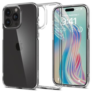 Spigen Crystal Hybrid iPhone 15 Pro kemény hátlap tok - átlátszó