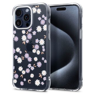 Spigen Cyrill Cecile iPhone 15 Pro kemény hátlap tok - virágos