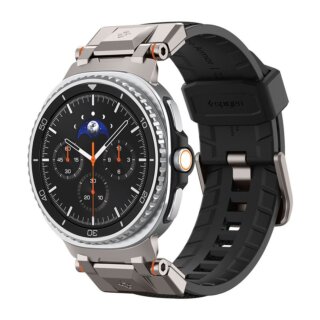 Spigen DuraPro Armor Samsung Galaxy Watch 8 / Classic 46mm / 44mm / 40mm szilikon szíj - fekete