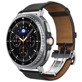 Spigen DuraPro Flex Ultra Samsung Galaxy Watch 8 / Classic 46mm / 44mm / 40mm bőr szíj - fekete