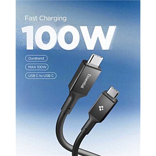 Spigen Essential EB10010CC USB-C - USB-C kábel 100W - 100cm - fekete