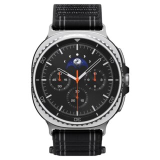 Spigen Fabric Samsung Galaxy Watch 8 / Classic 46mm / 44mm / 40mm textil szíj - fekete