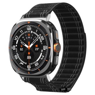 Spigen Fabric Samsung Galaxy Watch Ultra 47mm textil szíj - fekete