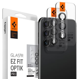 Spigen Glass EZ Fit Optik Pro Samsung Galaxy S23 / S23+ PLus / S24 kamera lencsevédő üvegfólia - 2db