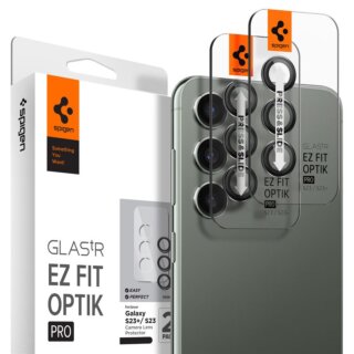 Spigen Glass EZ Fit Optik Pro Samsung Galaxy S23 / S23+ PLus / S24 kamera lencsevédő üvegfólia - 2db