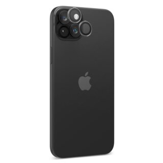 Spigen Glass tR Ez Fit Optik Pro iPhone 14 / 14 Plus / 15 / 15 Plus kamera lencsevédő üvegfólia + felhelyező - 2db - átlátszó