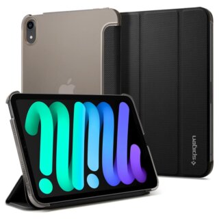 Spigen Liquid Air Folio iPad mini 7 (2024) / 6 (2021) 8,3” kinyitható tok - fekete